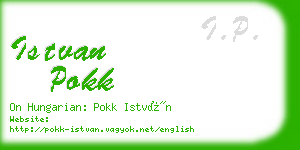 istvan pokk business card